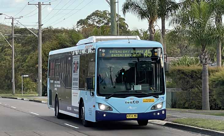 Red Bus Iveco Metro Express 8